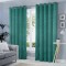 Draperie tip tesatura in cu inele auriu antic, Madison, 150x235 cm, densitate 700 g/ml, Nin, 1 buc