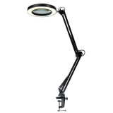 Cumpara ieftin Lampa LED cu lupa, suport prindere, 12 W, marire 10 x, lumina calda rece neutra, 3000-6000K, reglare intensitate, negru