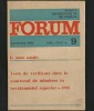 FORUM - REVISTA UNIVERSITARILOR DIN ROM&Acirc;NIA - NR. 9, ANUL XXXII SEPTEMBRIE 1990