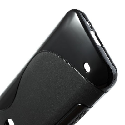 Husa silicon S-line neagra pentru HTC Desire 300 Zara Mini foto