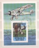Haute Volta 1978 Aviation, perf.sheet, used AK.074