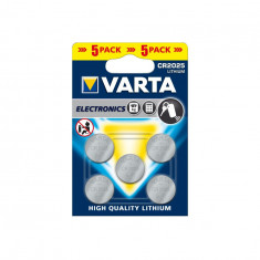 VARTA CR2025 3v baterie plata cu litiu, 5 buc-Conținutul pachetului 1x Blister