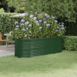 vidaXL Strat &icirc;nălțat grădină 224x80x68 cm oțel vopsit electrostatic