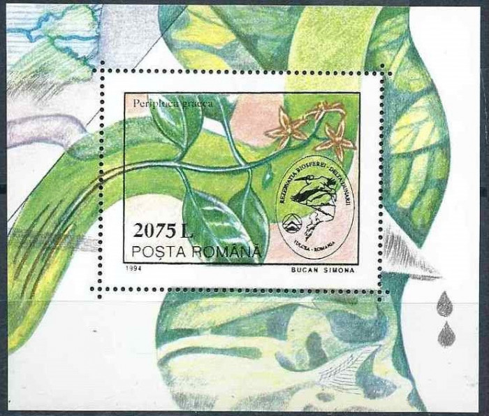 C4072 - Romania 1994 - Natura bloc neuzat,perfecta stare