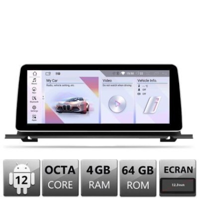Navigatie BMW Seria 5 F07 GT 2010-2011 cu ecran CIC Android ecran 10.25&amp;quot; 4+64 4G BT CarStore Technology foto