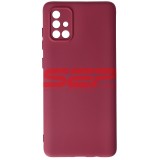 Husa Silicon Samsung Galaxy A71 Burgundy, High Copy - Protectie Premium