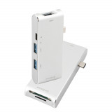 Cumpara ieftin Adaptor USB 3.0 C Type, SD Card, MicroSD pentru MacBook YC-205, Generic