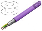 Cablu CAN bus litat 2x2x0,25mm2 Cu PUR violet 600V