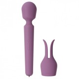 Aparat de masaj interactiv SVAKOM Emma Neo 2, vibrator wand cu funcție de &icirc;ncălzire, control prin aplicație, mov