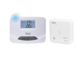 Termostat de ambient pentru centrala Well THERMS-THERMALWF-WL, WiFi, aplicatie smart, 5-35&deg;C domeniu reglaj temperatura, 1&deg;C precizie, IP30, NTC 10KO