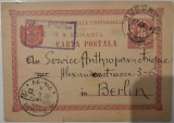 Cumpara ieftin 1901 CP semnata olograf Mina Minovici catre Service Antrophometrique Berlin, Circulata, Fotografie