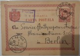 1901 CP semnata olograf Mina Minovici catre Service Antropohometrique Berlin, Circulata, Fotografie