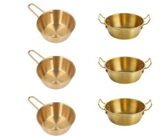 Set 6 sosiere din otel inoxidabil