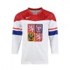 Echipa națională de hochei tricou de hochei Czech republic IIHF World Championships replica white - XXL