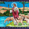 Isus, bunul păstor - carpeta imprimata, imprimeu textil 135 x 90 cm