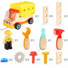 Jucarie 2 in 1 - Camion si banc de lucru PlayLearn Toys foto