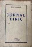 Em.(Emanuel) Neuman Jurnal liric,versuri 1944 princeps