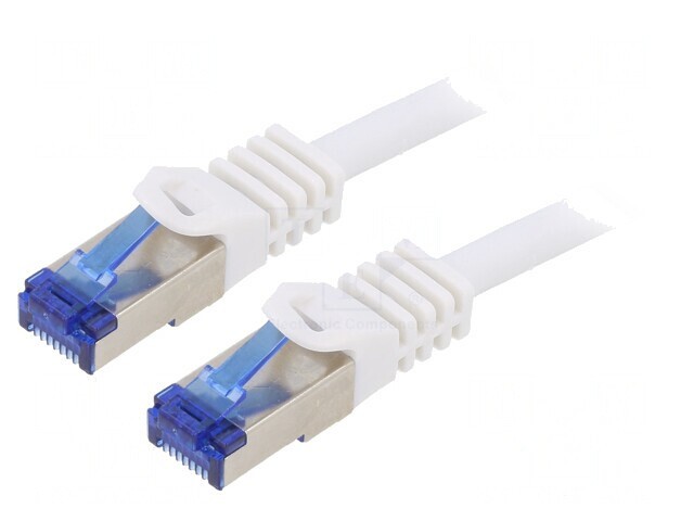 Patch Cord S/FTP Cat 6a Alb 1.5m LSZH