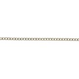 Lant din tabla, Vormann, pentru uz casnic / delimitari, cu za ovala, auriu, 1.2 mm