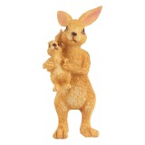 Cumpara ieftin Figurina Iepurasi polirasina maro 4x4x8 cm
