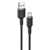 Cablu USB Acefast - USB Tip C 1,2 M, 3 A Negru (C2-04 Negru) C2-04-A-C BLACK
