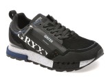 Cumpara ieftin Pantofi sport GRYXX negri, 6013, din material textil si piele naturala