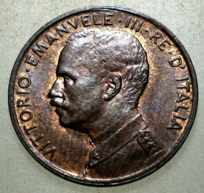 E.142 ITALIA VITTORIO EMANUELE III 1 CENTESIMO 1915 R XF/AUNC foto