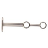 Set Consolă Galerie Dubla Inchisa Ext Fi20/15 Cm &ndash; Argintiu Mat Compoziție Fier Forjat