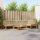 vidaXL Set de canapele de exterior 6 pcs Alb și Bej 79 x 79 x 37 cm 3386467