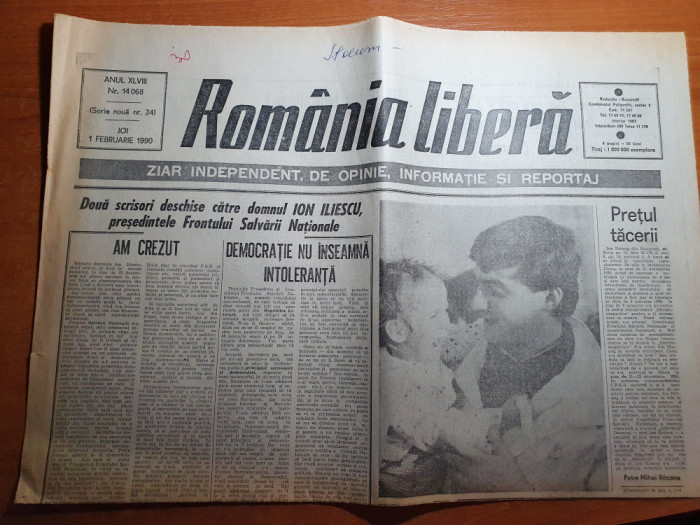 romania libera 1 februarie 1990-procesul comunistilor