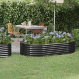 vidaXL Strat &icirc;nălțat grădină 175x100x36 cm oțel vopsit electrostatic