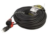 Prelungitor alimentare KEL 3x2,5mm2 50m 16A cu 1 priză negru