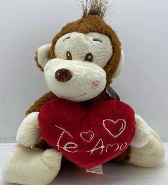 Jucarie maimuta cu inima de plus