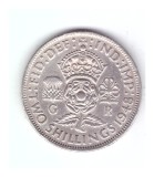 Moneda Anglia 2 shilling / 2 shillings 1948, stare buna, curata