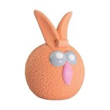 Cumpara ieftin KidDog Jucarie Caini, HipHop, Minge cu Sunet, Latex, 5 cm, Portocaliu