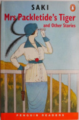 Mrs Packletide&amp;#039;s Tiger and Other Stories ? Saki (Penguin Readers Level 6) foto
