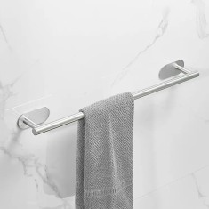 Suport confortabil din otel pentru prosop, lungime 40 cm, culoare Argintiu