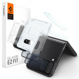Cumpara ieftin Folie pentru Samsung Galaxy Z Flip4 (set 2), Spigen Glas.tR EZ FIT, Clear
