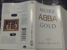 Casetă audio MORE ABBA GOLD=RARA!!!! -caseta audio VINTAGE ABBA-1993Polar Music International AB==Polydor Records-Made in HOLAND