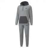 Hooded Sweat Suit FL cl Medium Gray Heat, Puma