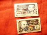 2 Timbre Africa Ecuatoriala Franceza 1940- Personalitati , supratipar Libre , sa
