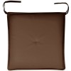 Perna Scaun 38x38 cm, Poliester, Rezistenta Apa, Bej-Maro. Perne Decor Gradina, Exterior, Terasa. Fixare cu Siret