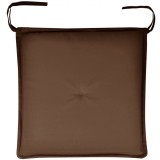 Perna Scaun, Poliester, Rezistentă la Apă, Culoare Bej-Maro, Dimensiuni 38x38x2 cm, Oem