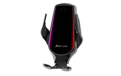 Suport auto cu incarcator wireless, Senzor Inteligent, Fast Charger 10 W, foto