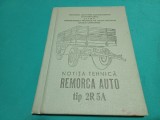NOTIȚA TEHNICĂ REMORCA AUTO TIP 2R5A * 1976 * 3 4 4