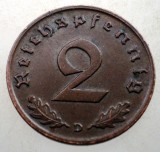 2.921 GERMANIA 2 REICHSPFENNIG 1939 D, Europa, Bronz