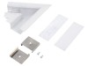 Conector Aluminiu 60&deg; Alb VARIO30-05