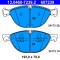 ATE 13.0460-7239.2 set placute frana,frana disc