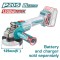 TOTAL - POLIZOR UNGHIULAR - 125MM - 20V - MOTOR FARA PERII (NU INCLUDE ACUMULATOR) PowerTool TopQuality