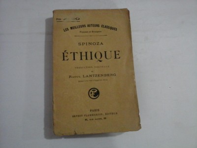 ETHIQUE - SPINOZA - Paris, 1908 foto